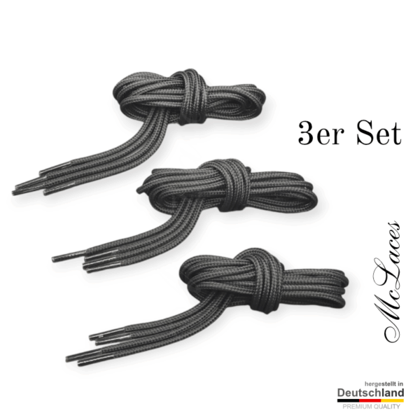 rs-3-schwarz-Gruppe_Set-X3_1 3er Set Schnürsenkel 3mm schwarz rund